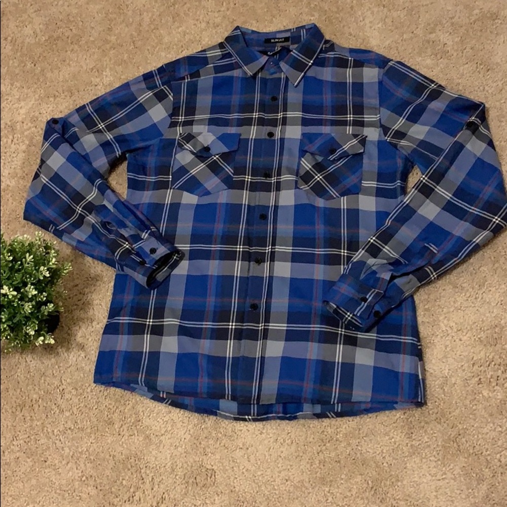 Carbon Slim Fit button up shirt